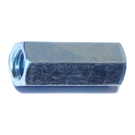 Midwest Fastener Coupling Nut, 1/2"-13, Steel, Zinc Plated, 1-3/4 in Lg, 50 PK 03639
